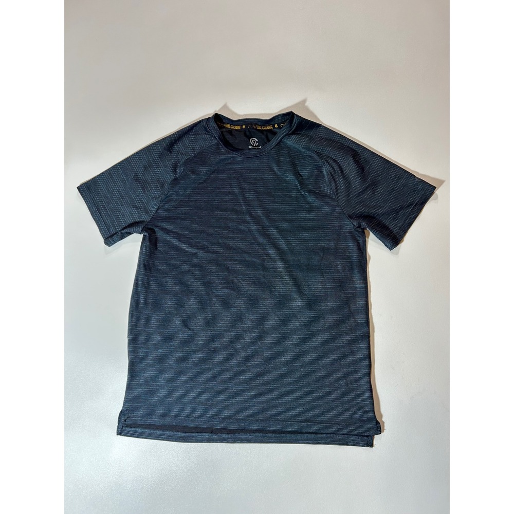 Champion C9 Power Core Shirt Mens Medium Blue Excellent Space Dye Activewear